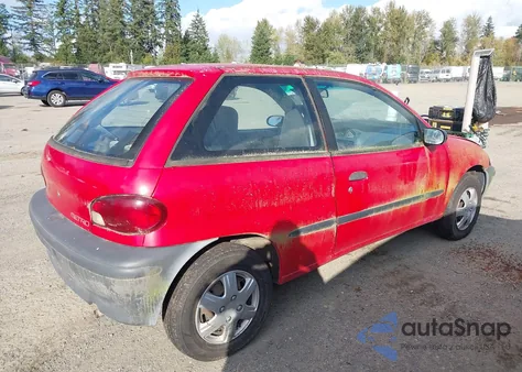 1997 Geo Metro z USA, uszkodzony, nr VIN 2C1MR2269V6728738